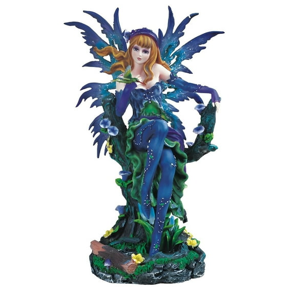 FC Design 12"H Blue Spring Fairy Figurine Statue Sculpture Ornament Decoration Home/Room Decor and Unique Gift Ideas for Housewarming, Holidays and Birthdays