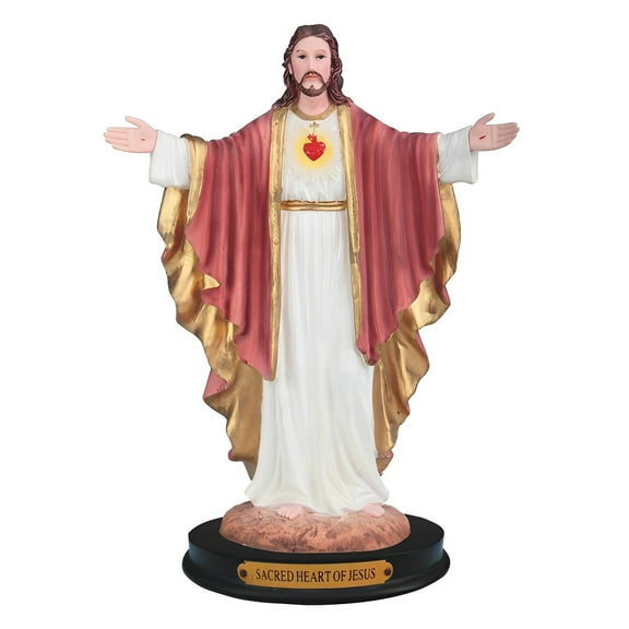 FC Design 12"H Sacred Heart of Jesus with Open Arms Holy Figurine Statue Sculpture Ornament Decoration Home/Room Decor and Unique Gift Ideas for Housewarming, Holidays and Birthdays