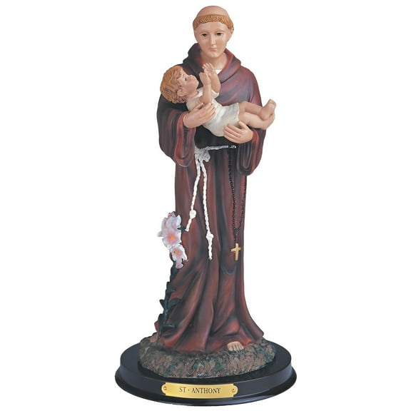 FC Design 12"H Saint Anthony Anthony of Padua Holy Figurine Statue Sculpture Ornament Decoration Home/Room Decor and Unique Gift Ideas for Housewarming, Holidays and Birthdays