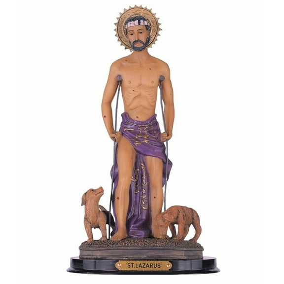 FC Design 12"H Saint Lazarus Statue Lazarus of Bethany Holy Figurine Religious Decoration