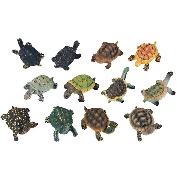 FC Design 12-PC Cute Turtle 2"H Mini Turtle Figurine Set Statue Sculpture Ornament Decoration Home/Room Decor and Unique Gift Ideas for Housewarming, Holidays and Birthdays