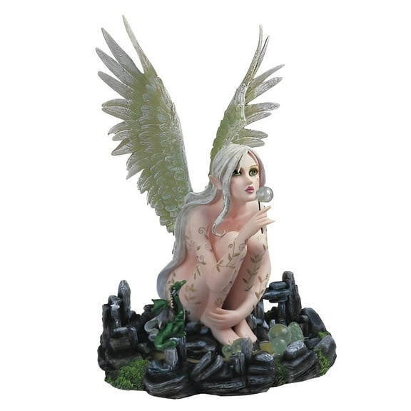 FC Design 13"H Earth Fairy Blowing Bubbles Figurine Statue Sculpture Ornament Decoration Home/Room Decor and Unique Gift Ideas for Housewarming, Holidays and Birthdays