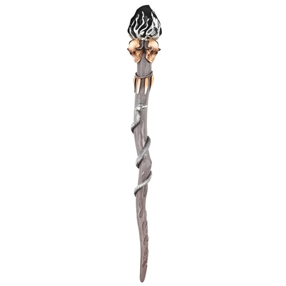 FC Design 14" Long Wand with Skull Statue Sculpture Ornament Decoration Home/Room Decor and Unique Gift Ideas for Housewarming, Holidays and Birthdays