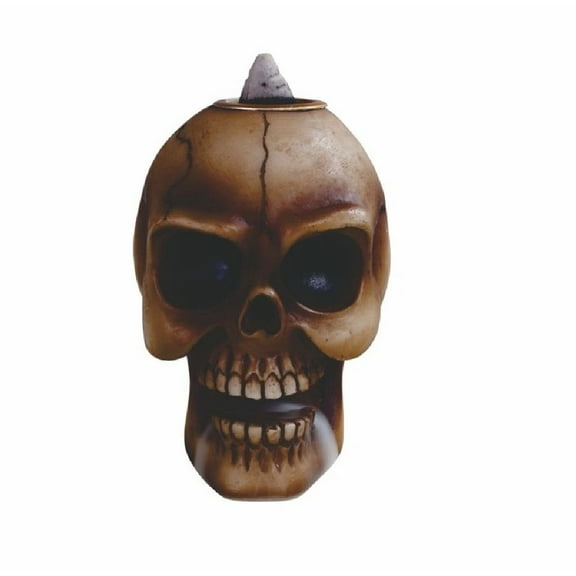 FC Design 2.75"H Skull Backflow Incense Holder Statue Fantasy Decoration Figurine Incense Burner
