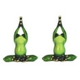 thumbnail image 1 of FC Design 2-PC Yoga Frog 5"H Statue Funny Animal Figurine Statue Sculpture Ornament Decoration Home/Room Decor and Unique Gift Ideas for Housewarming, Holidays and Birthdays, 1 of 1