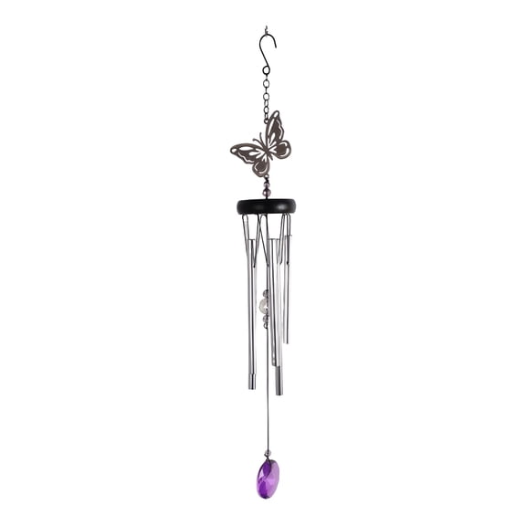FC Design 20" Long Butterfly Wind Chime Statue Sculpture Ornament Decoration Home/Room/Garden Decor and Unique Gift Ideas for Housewarming, Holidays and Birthdays