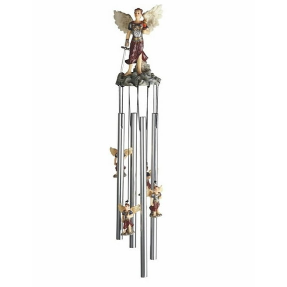 FC Design 23" Long Archangel Jehudiel Round Top Wind Chime Garden Patio Decoration