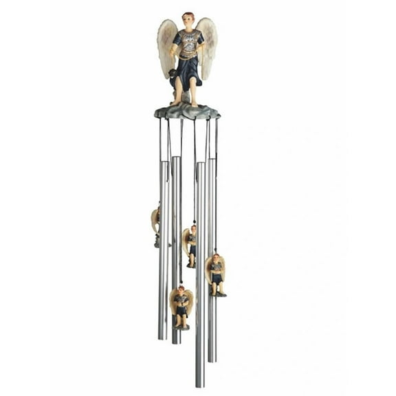 FC Design 23" Long Archangel Sealtiel Round Top Wind Chime Garden Patio Decoration