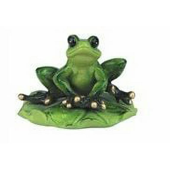 FC Design 3.75"W Frog on Lily Pad Statue Animal Decoration Figurine