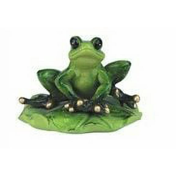 FC Design 3.75"W Frog on Lily Pad Statue Animal Decoration Figurine
