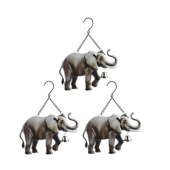 FC Design 3-PC 13" Long Elephant Ornaments Decorative Decor Set Statue Sculpture Ornament Decoration Home/Room Decor and Unique Gift Ideas for Housewarming, Holidays and Birthdays