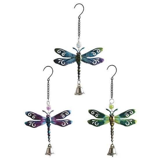 FC Design 3-PC Blue, Purple, and Green Dragonfly Ornaments 6.75" Long Figurine Statue Sculpture Ornament Decoration Home/Room Decor and Unique Gift Ideas for Housewarming, Holidays and Birthdays