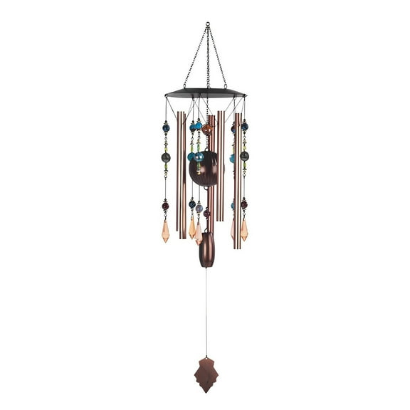 FC Design 31" Long Bronze Chandelier Contemporary Wind Chime with Copper Statue Sculpture Ornament Decoration Home/Room/Garden Decor and Unique Gift Ideas for Housewarming, Holidays and Birthdays