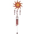 thumbnail image 1 of FC Design 31" Long Wind Chime Copper & Gem Sun Face Hanging Wind Chime Statue Sculpture Ornament Decoration Home/Room/Garden Decor and Unique Gift Ideas for Housewarming, Holidays and Birthdays, 1 of 1