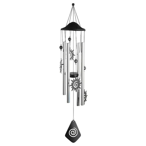 FC Design 34" Long Chandelier Silhouette-Sun Wind Chime Statue Sculpture Ornament Decoration Home/Room/Garden Decor and Unique Gift Ideas for Housewarming, Holidays and Birthdays