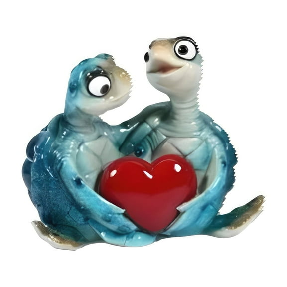 FC Design 4.5"W Blue Sea Turtle Couple Figurine Statue Sculpture Ornament Decoration Home/Room Decor and Unique Gift Ideas for Housewarming, Holidays and Birthdays