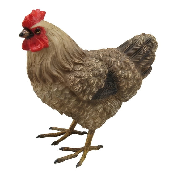 FC Design 4.75"H Brown Hen Figurine Statue Sculpture Ornament Decoration Home/Room Decor and Unique Gift Ideas for Housewarming, Holidays and Birthdays