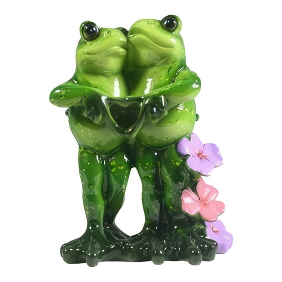 FC Design 4.75"H Frog Couple Sign of Love Figurine Statue Sculpture Ornament Decoration Home/Room Decor and Unique Gift Ideas for Housewarming, Holidays and Birthdays