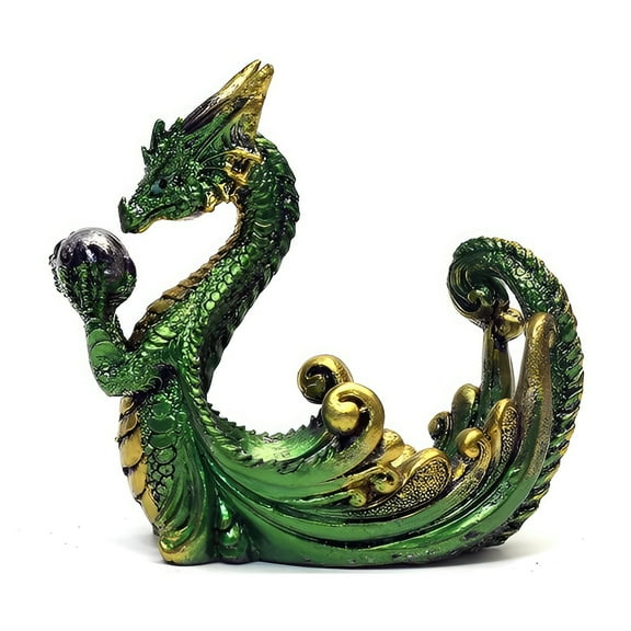 FC Design 4"H Green Dragon Incense Burner Statue Sculpture Ornament Decoration Home/Room Decor and Unique Gift Ideas for Housewarming, Holidays and Birthdays
