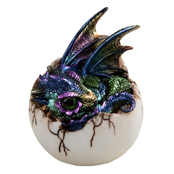 FC Design 4"H Purple Dragon Baby in Egg Figurine Statue Sculpture Ornament Decoration Home/Room Decor and Unique Gift Ideas for Housewarming, Holidays and Birthdays