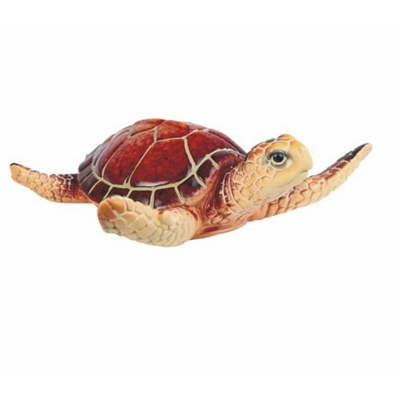 FC Design 4"W Miniature Cute Brown Sea Turtle Brown Small Statue Marine Life Decoration Figurine