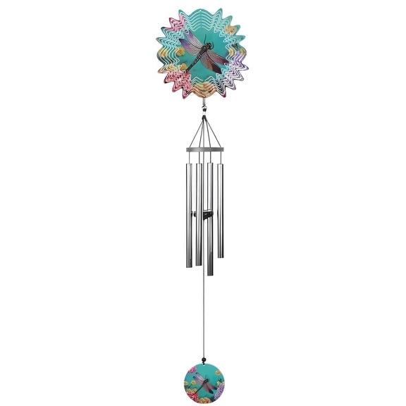 FC Design 40" Long Dragonfly Ripple Illusion Wind Chime Statue Sculpture Ornament Decoration Home/Room/Garden Decor and Unique Gift Ideas for Housewarming, Holidays and Birthdays