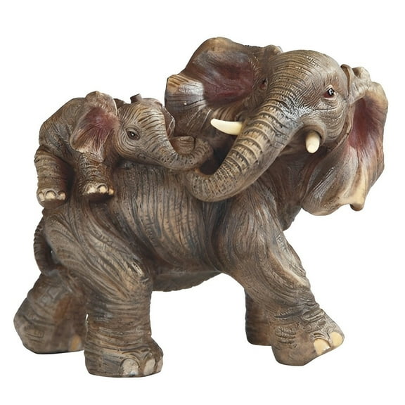 FC Design 5.75"W Realistic Lifelike Elephant Playing with Cub Figurine Statue Sculpture Ornament Decoration Home/Room Decor and Unique Gift Ideas for Housewarming, Holidays and Birthdays