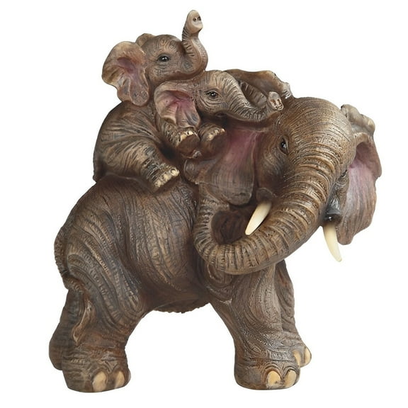 FC Design 5.75"W Realistic Lifelike Elephant Playing with Cub Figurine Statue Sculpture Ornament Decoration Home/Room Decor and Unique Gift Ideas for Housewarming, Holidays and Birthdays