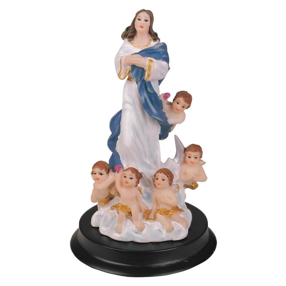 FC Design 5"H Immaculate Conception Virgin Mary with Angels Holy Figurine Holy Figurine Statue Sculpture Ornament Decoration Home/Room Decor and Unique Gift Ideas