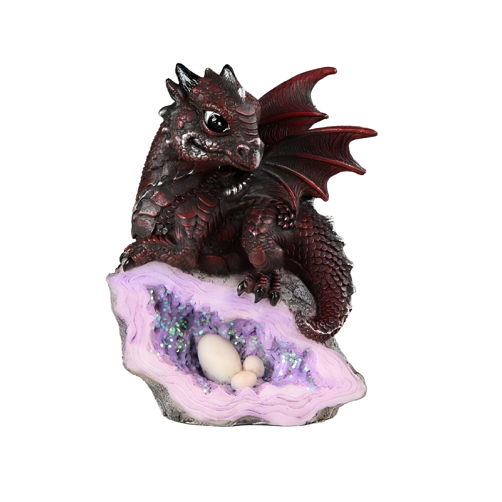 FC Design 5"H Medieval Red Volcano Dragon with Eggs Figurine Statue ...