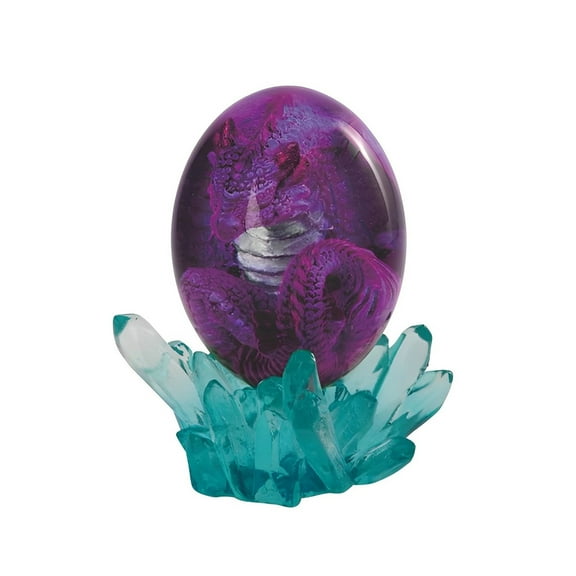 FC Design 5"H Purple Dragon in Arcylic Egg with Faux Crystal Figurine Statue Sculpture Ornament Decoration Home/Room Decor and Unique Gift Ideas for Housewarming, Holidays and Birthdays