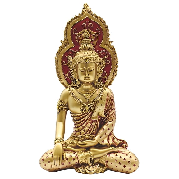 FC Design 6.25"H Earth Touching Buddha in Gold Figurine Statue Sculpture Ornament Decoration Home/Room Decor and Unique Gift Ideas for Housewarming, Holidays and Birthdays