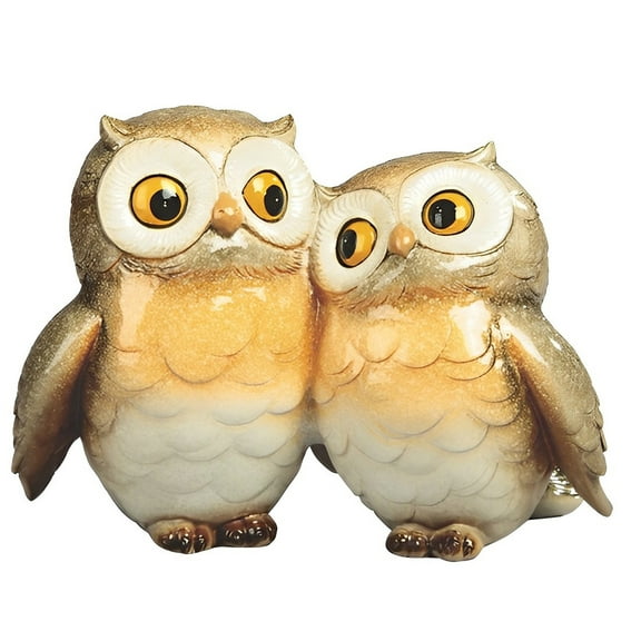FC Design 6.25"H Owl Couple Figurine Statue Sculpture Ornament Decoration Home/Room Decor and Unique Gift Ideas for Housewarming, Holidays and Birthdays
