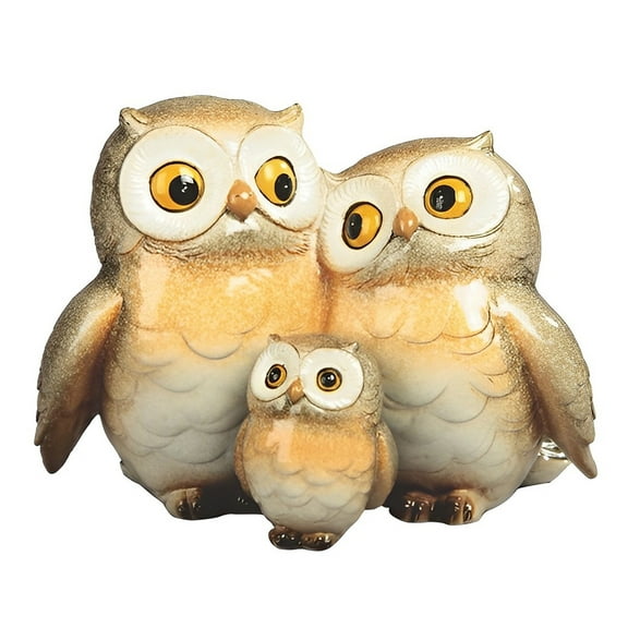 FC Design 6.25"H Owl Family Figurine Statue Sculpture Ornament Decoration Home/Room Decor and Unique Gift Ideas for Housewarming, Holidays and Birthdays