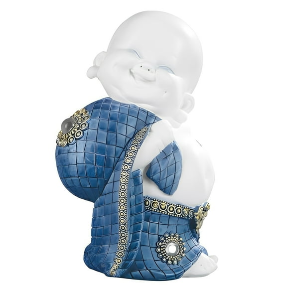 FC Design 6.75"H Monk Smiling Figurine Statue Sculpture Ornament Decoration Home/Room Decor and Unique Gift Ideas for Housewarming, Holidays and Birthdays