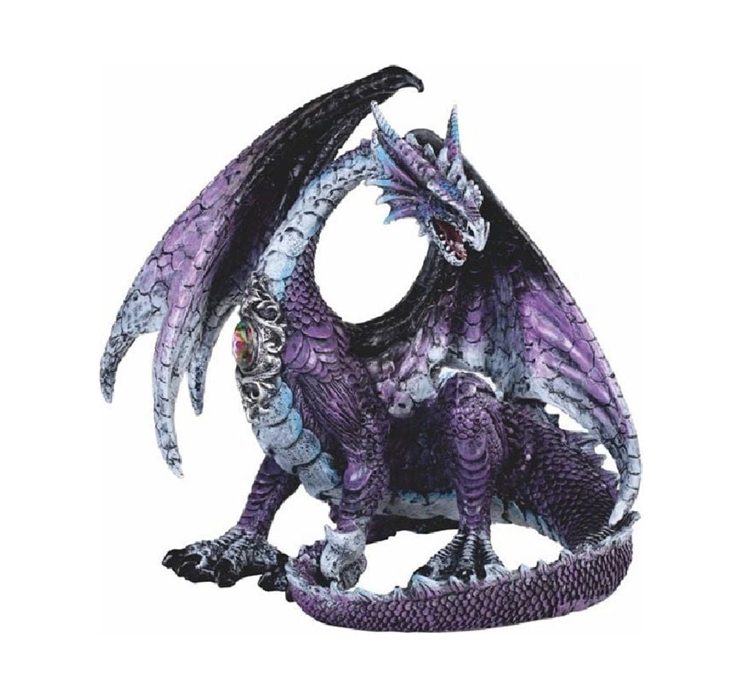 FC Design 6.75"H Purple Dragon Statue Fantasy Decoration Figurine ...