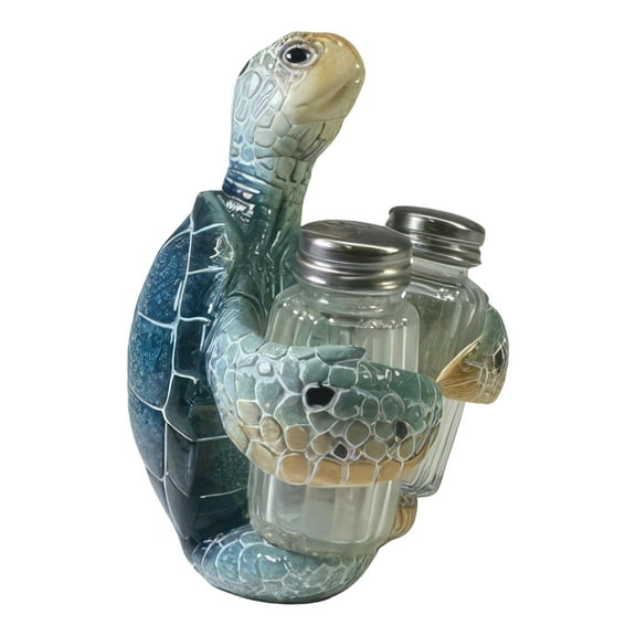 FC Design 6"H Blue Sea Turtle Salt & Pepper Shaker Holder Statue Sculpture Ornament Decoration Home/Room Decor and Unique Gift Ideas for Housewarming, Holidays and Birthdays