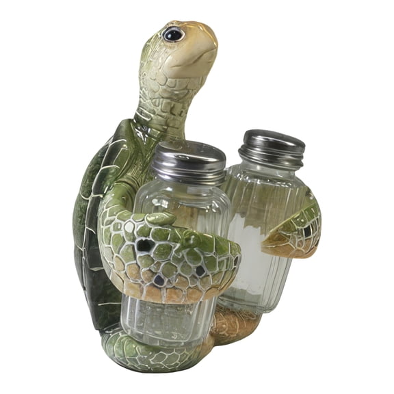 FC Design 6"H Green Sea Turtle Salt & Pepper Shaker Holder Statue Sculpture Ornament Decoration Home/Room Decor and Unique Gift Ideas for Housewarming, Holidays and Birthdays