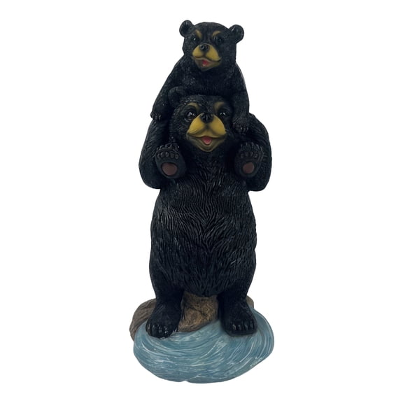 FC Design 7"H Bear with Cub on Shoulder Figurine Statue Sculpture Ornament Decoration Home/Room Decor and Unique Gift Ideas for Housewarming, Holidays and Birthdays