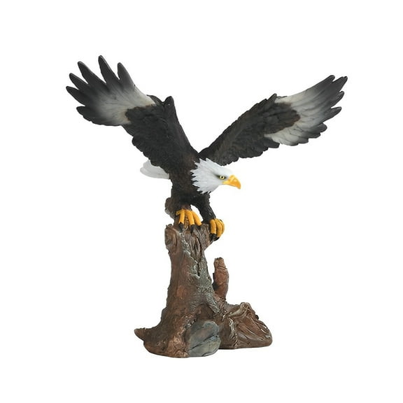 FC Design 7"W Eagle Landing on Rock Figurine Statue Sculpture Ornament Decoration Home/Room Decor and Unique Gift Ideas for Housewarming, Holidays and Birthdays