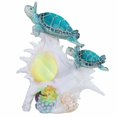 thumbnail image 1 of FC Design 9.25"H LED Sea Turtle with Conch Night Light Statue Marine Life Decoration Figurine, 1 of 1