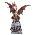 thumbnail image 1 of FC Design 9.25"H Red Dragon on Skull and Book Figurine Statue Sculpture Ornament Decoration Home/Room Decor and Unique Gift Ideas for Housewarming, Holidays and Birthdays, 1 of 1