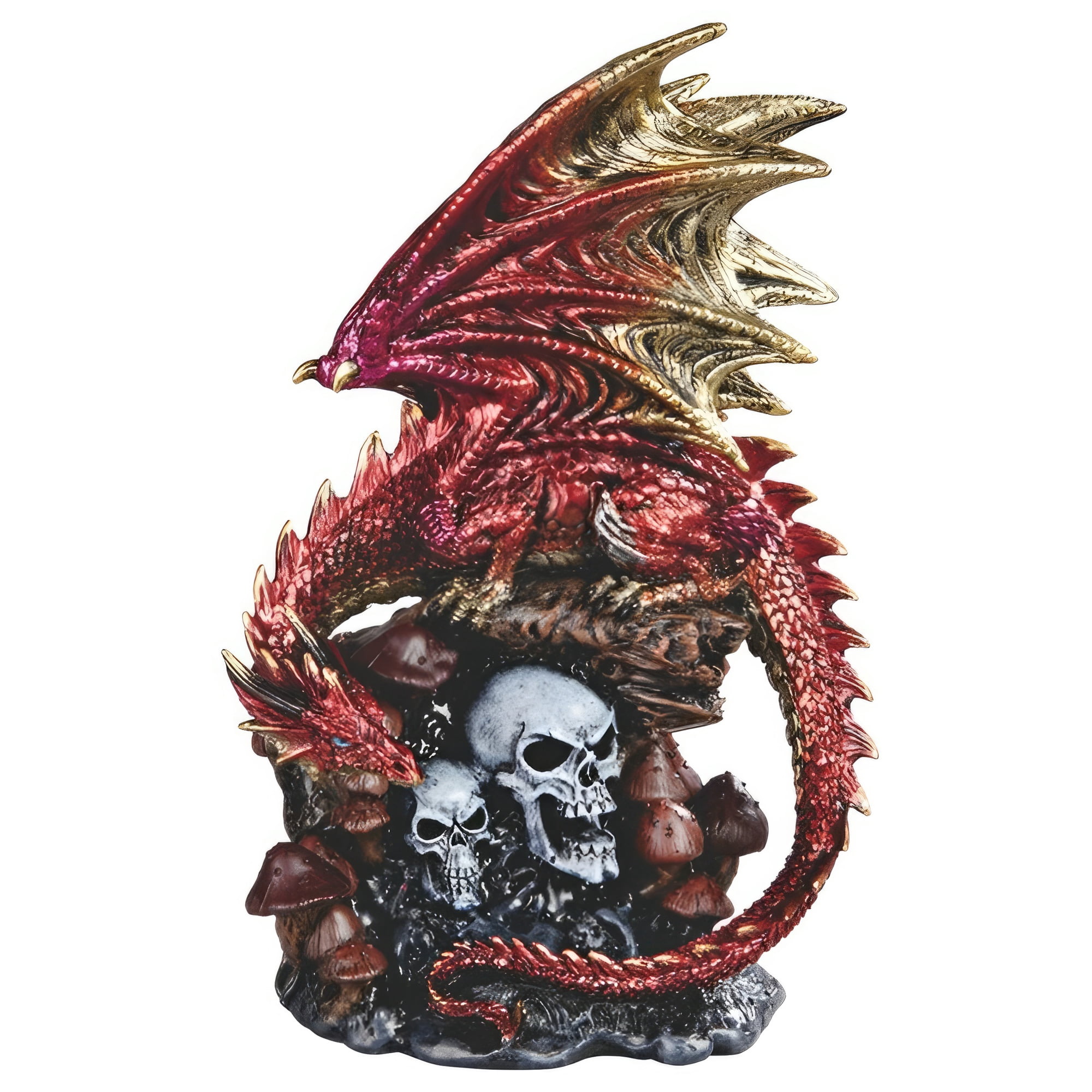 FC Design 9"H Red Dragon Guarding Skulls Figurine Statue Sculpture ...