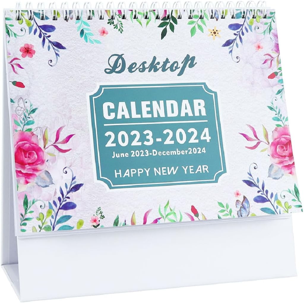 FCDesk Calendar 20232024 TwinWire Binding Desktop Calendar Jul 2023