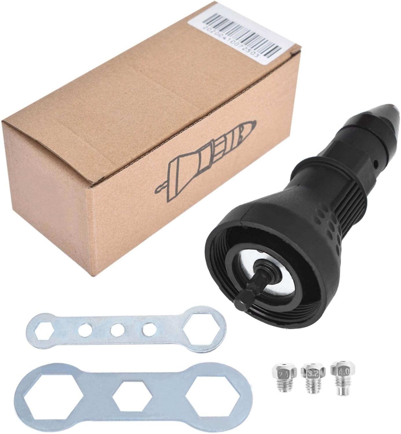 FCElectric Rivet Nut Gun Drilling Adapter, Electric Rivet Tool Nut