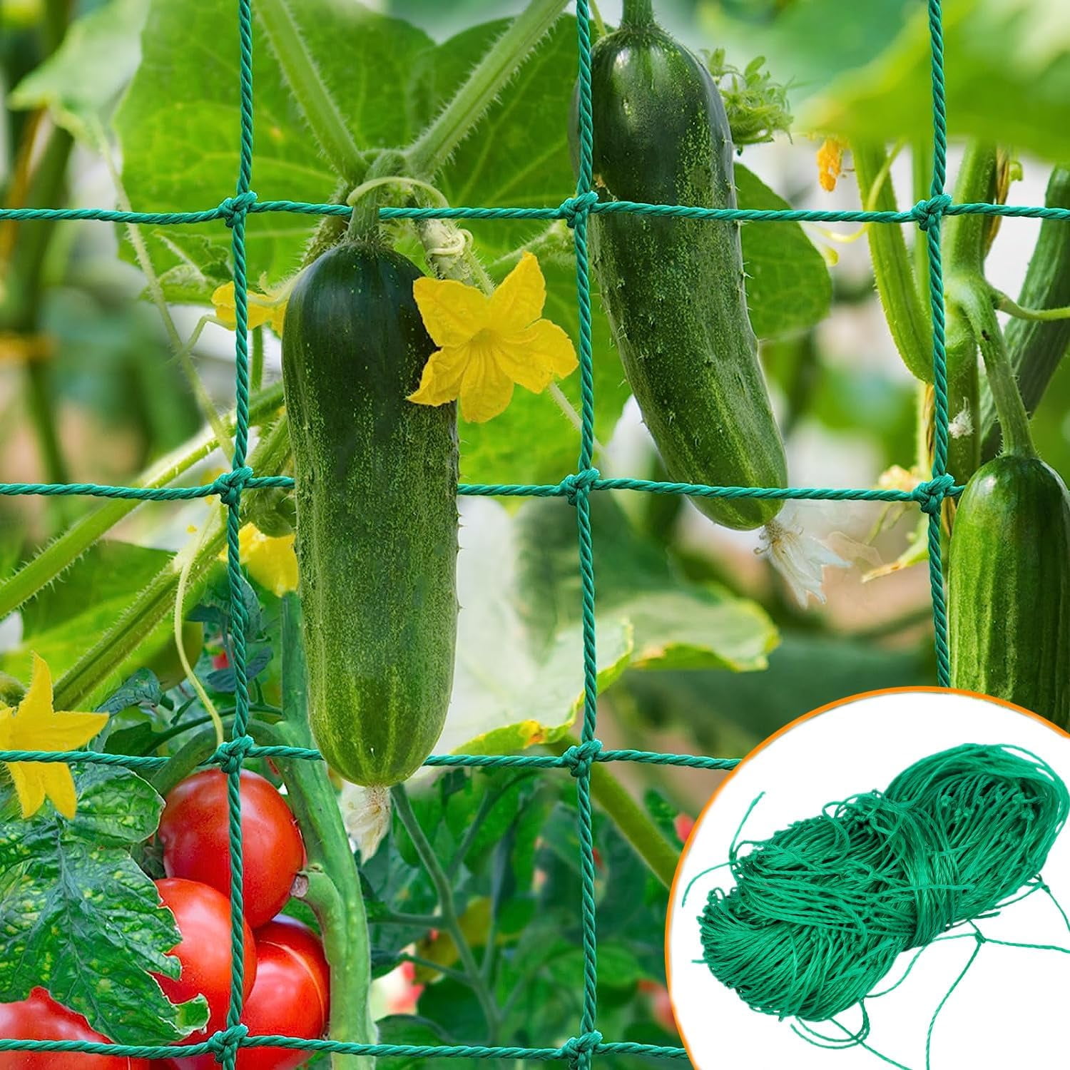 FCGarden Plant Trellis Netting Polyester Plant Support Netting Plant