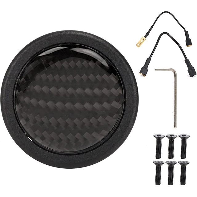FCHorn Button, Carbon Fiber Horn Push Button Kit for 6 Bolts for