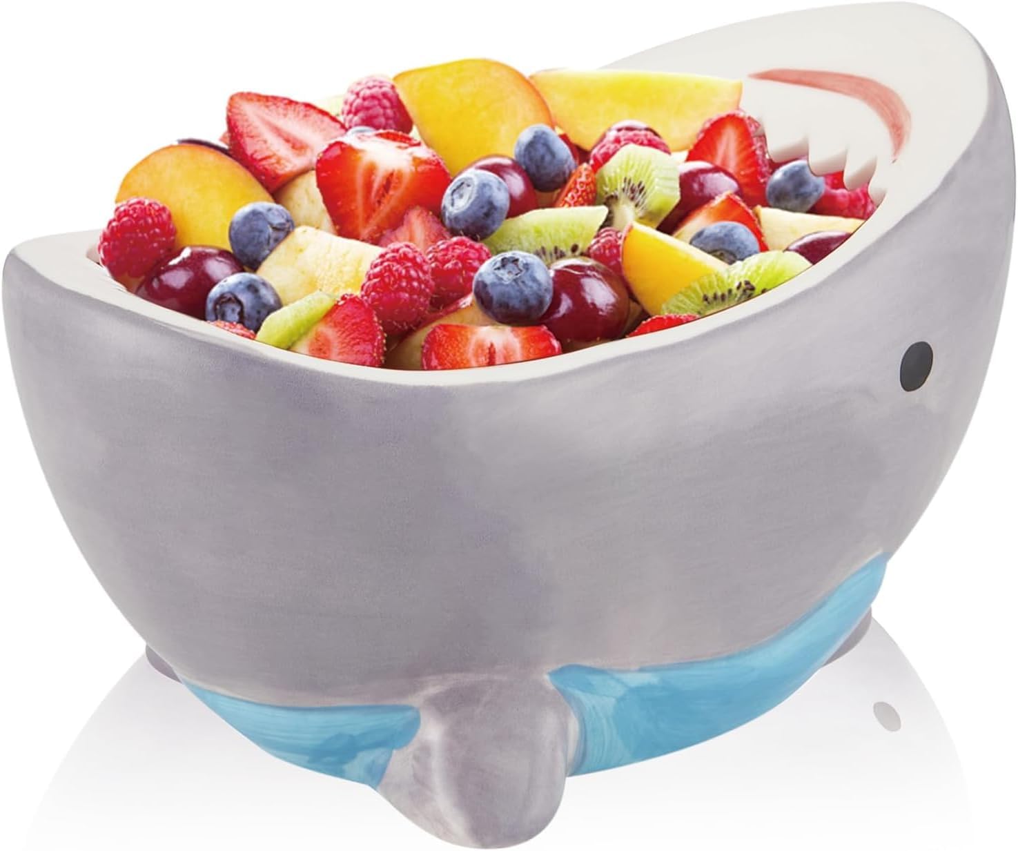 FCJaw Dropping Shark Bowl, 40 oz Capacity, Shark Attack Themed