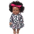 FCLifelike Reborn Baby Dolls Black 12Inch BabySoft Body & Curls