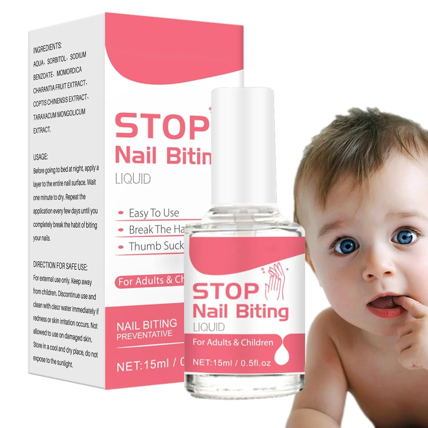 FCLiquid To Stop Nail Biting,Nail Biting Prevention Polish,Nail Bite Stopper,Stop Nail Biting